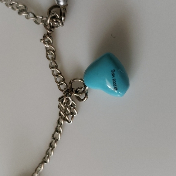 NWOT Hershey Kisses Hearts Charm Silver Necklace HFC - Picture 4 of 8